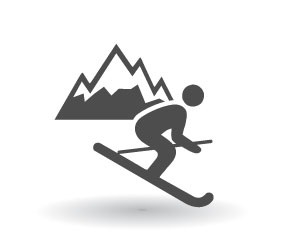 Snow skier Utah